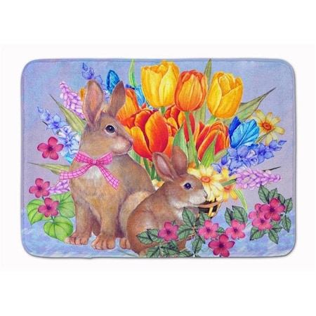 Carolines Treasures Carolines Treasures PJC1067RUG New Beginnings II Easter Rabbit Machine Washable Memory Foam Mat PJC1067RUG